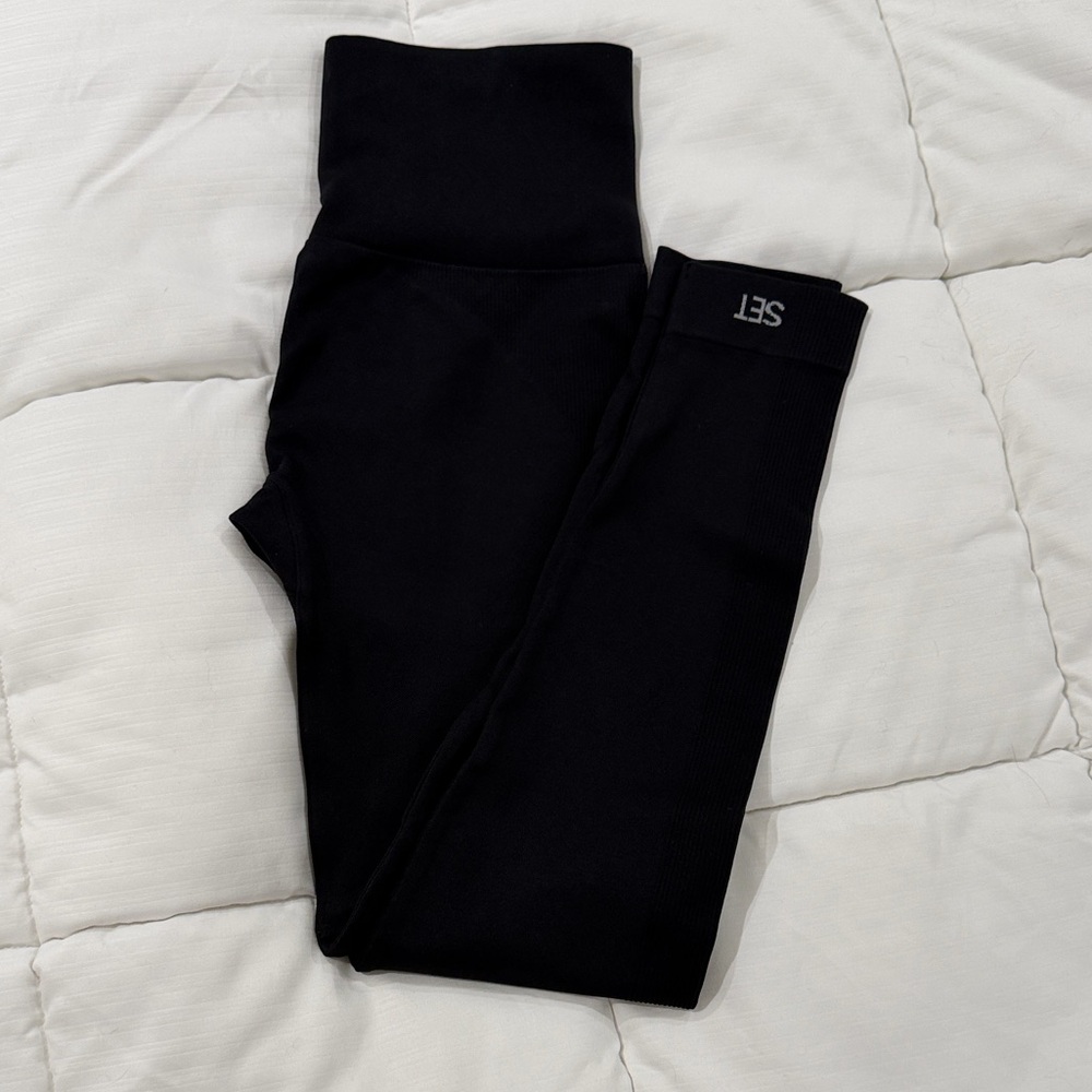 SET Active sculpt flex Black High-Waist Leggings